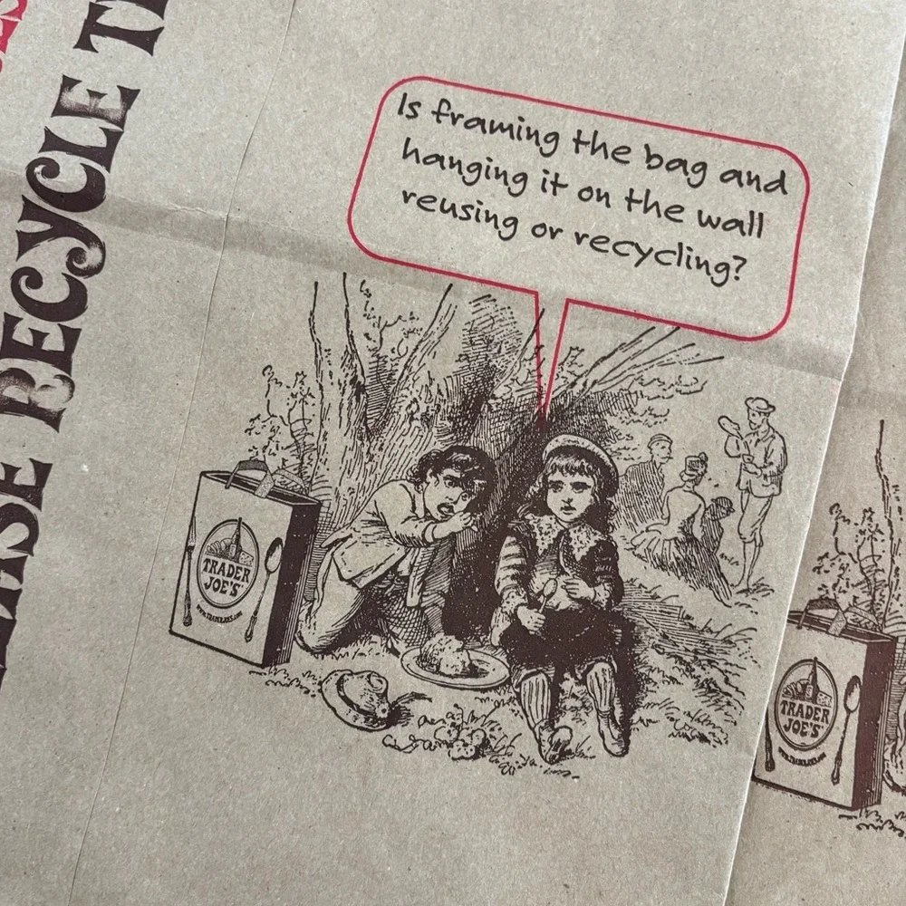 Trader Joe’s Empty Paper Shopping Grocery Bags (9), Wine Bags (2) Various Styles